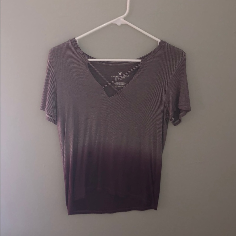 purple ombré t-shirt